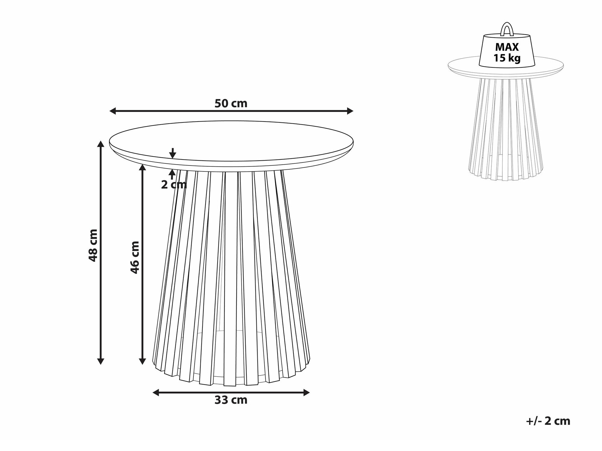 Žurnālu galdiņš Berwyn 2142