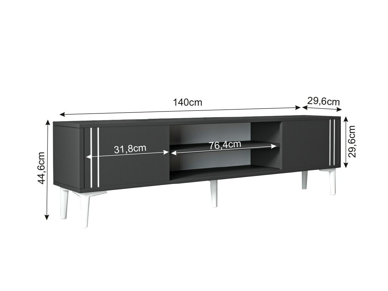 TV galds Kailua 2209 (Antracīts)