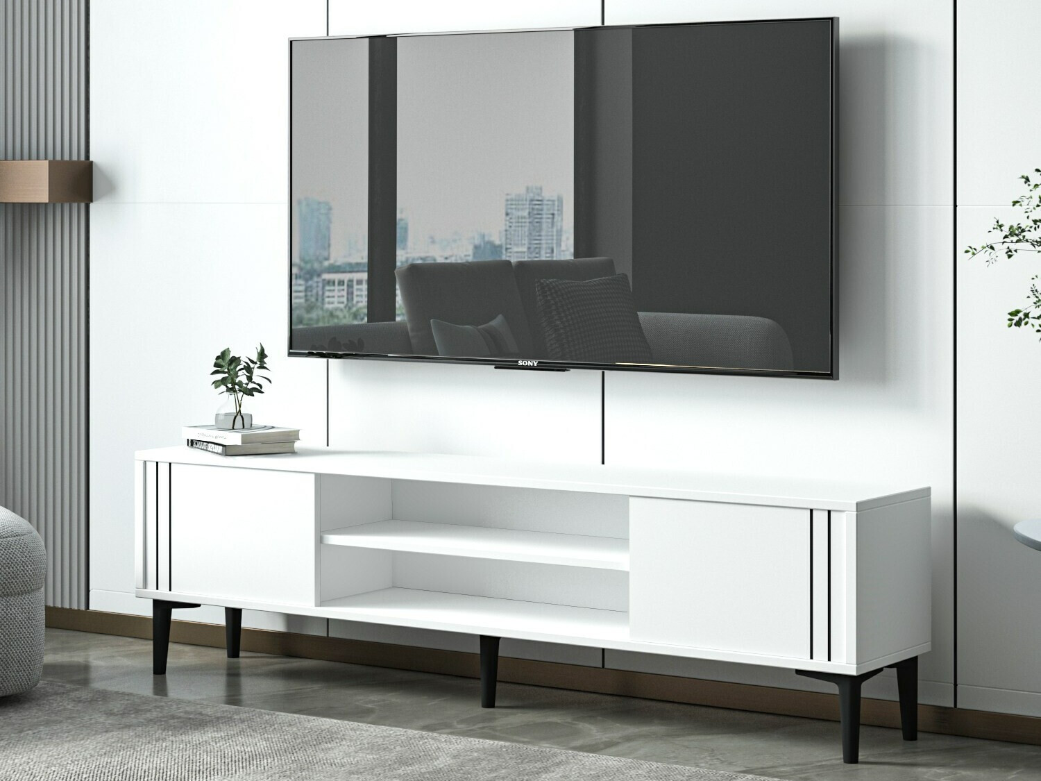 TV galds Kailua 2209 (Balts)