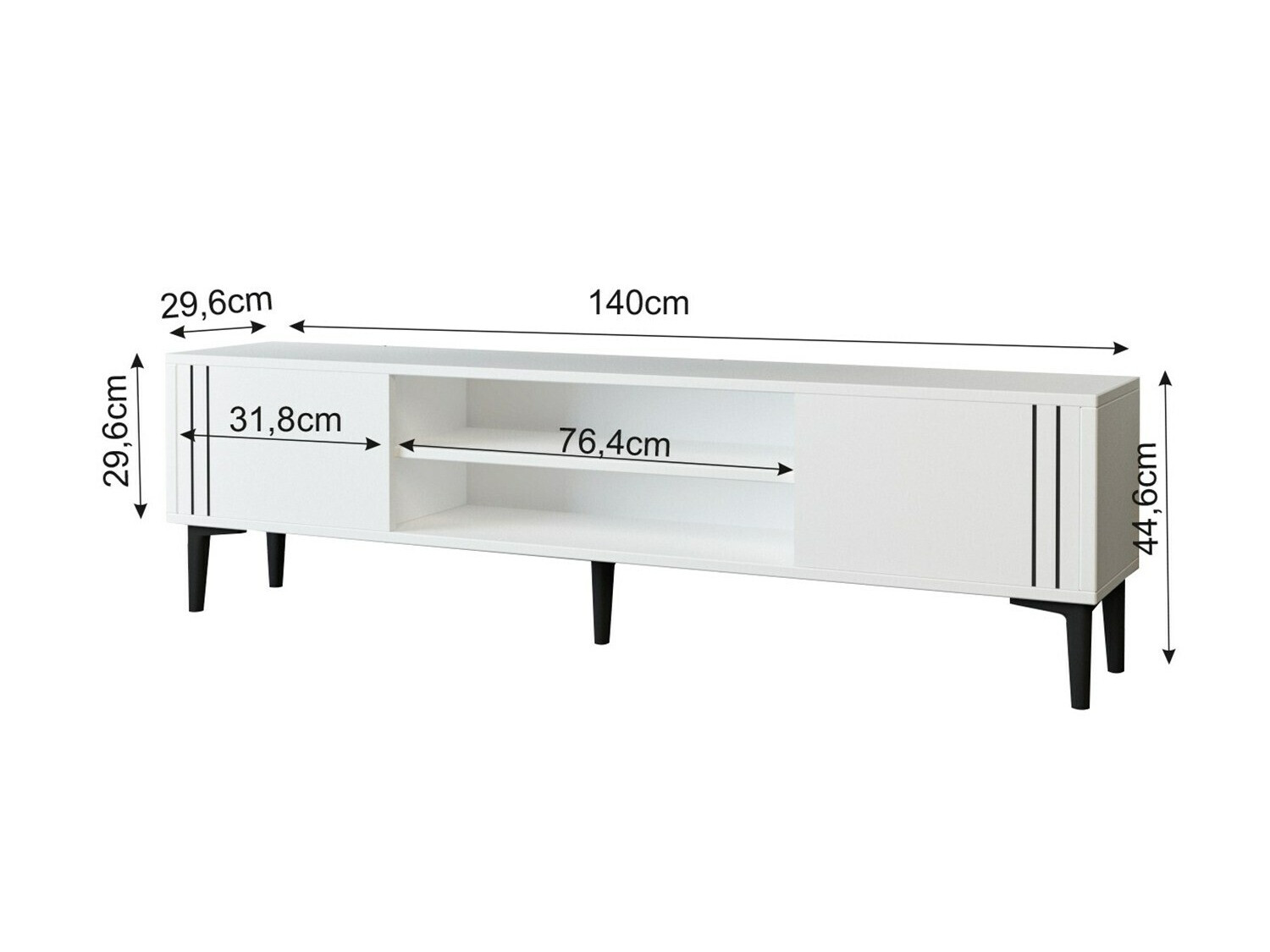 TV galds Kailua 2209 (Balts)