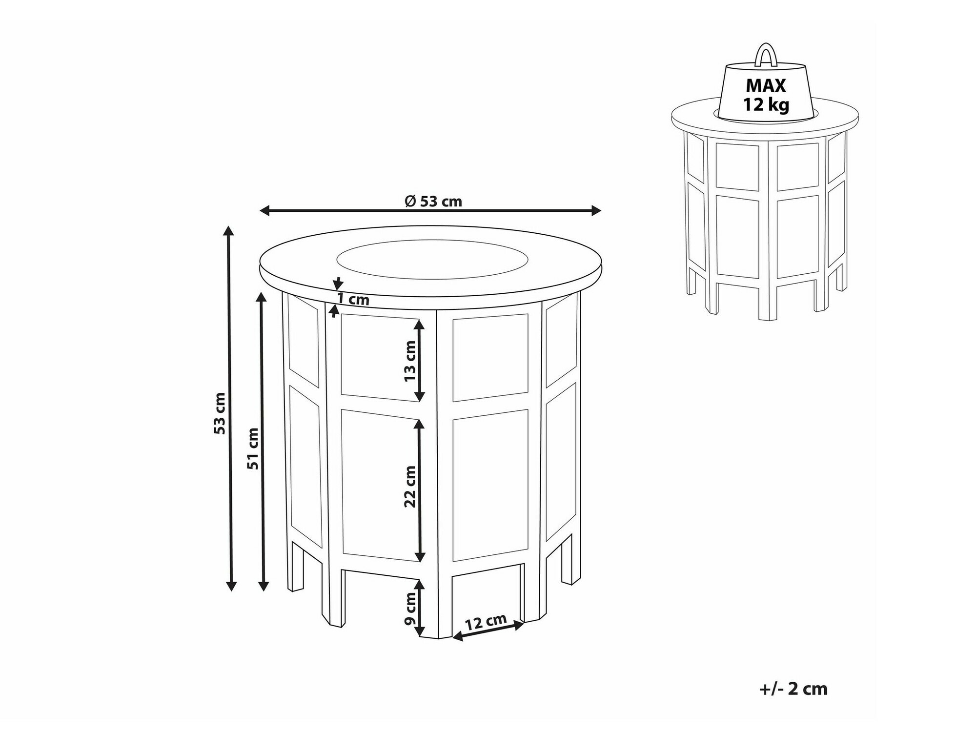 Žurnālu galdiņš Berwyn 2150