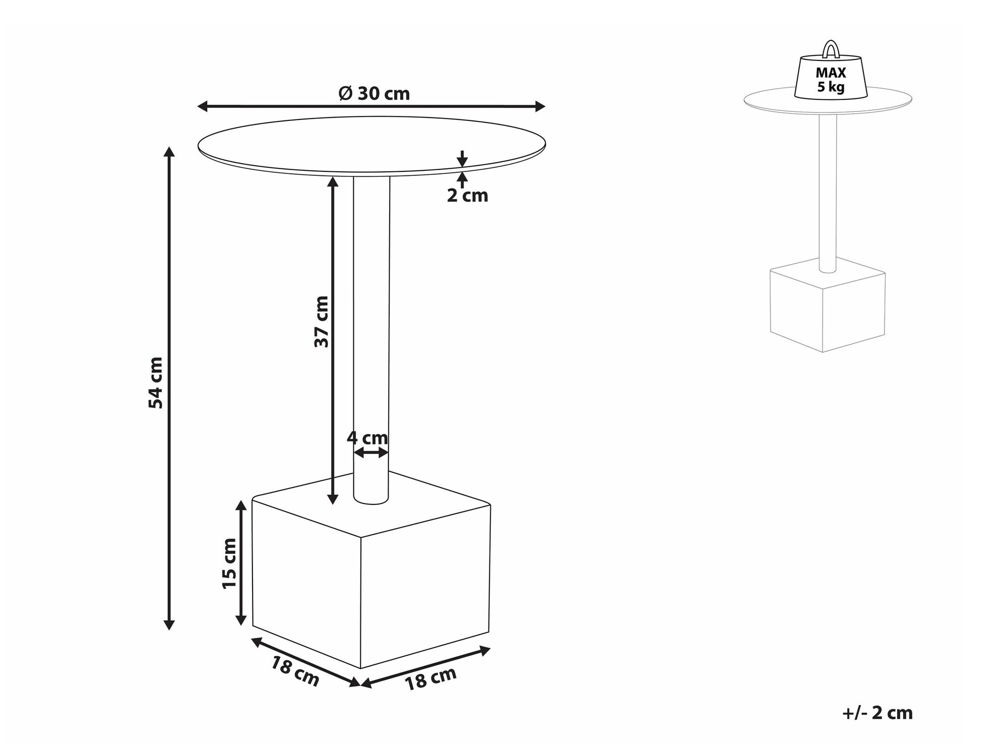 Kafijas galdiņš Berwyn 2155