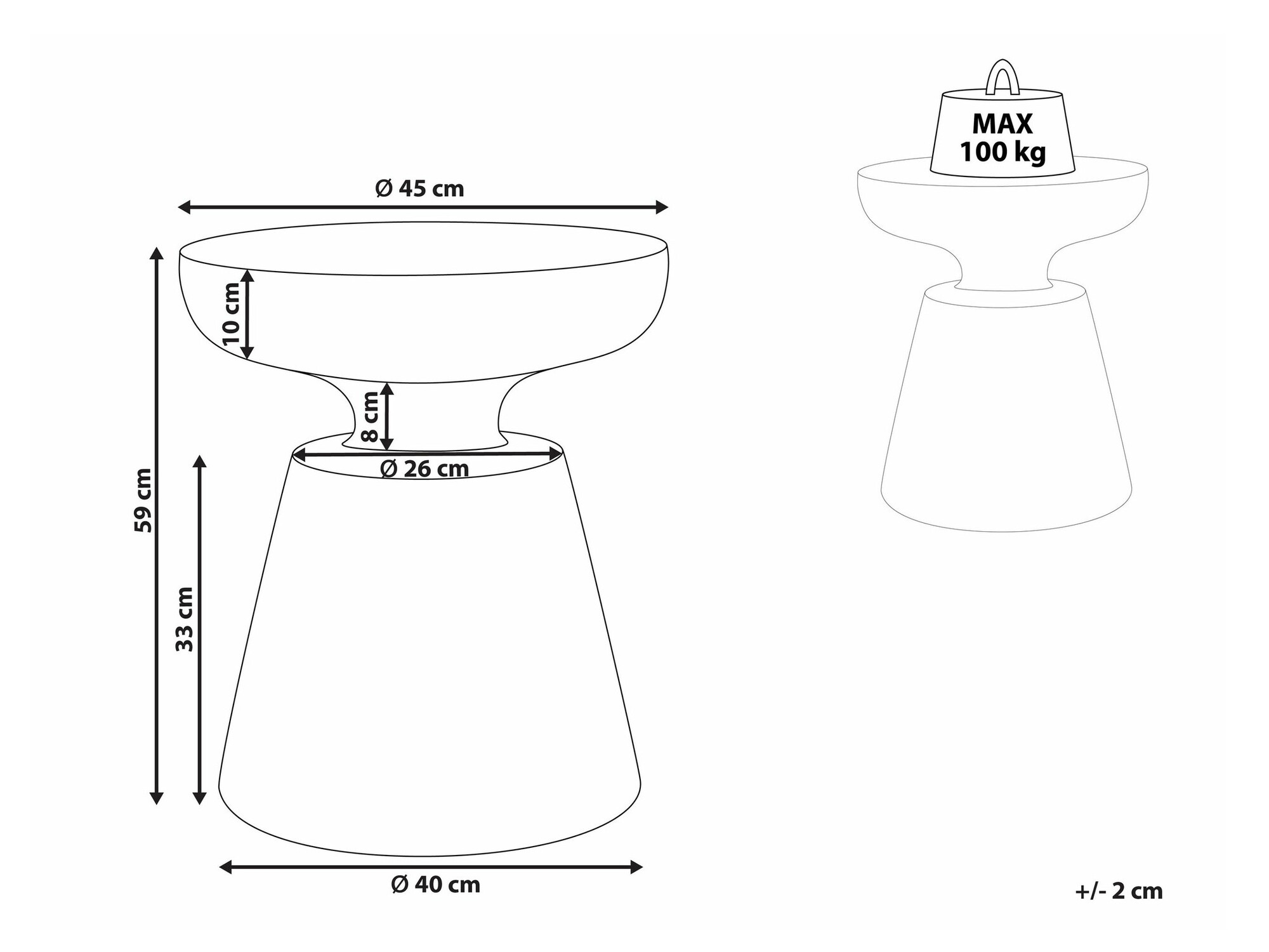 Kafijas galdiņš Berwyn 2158