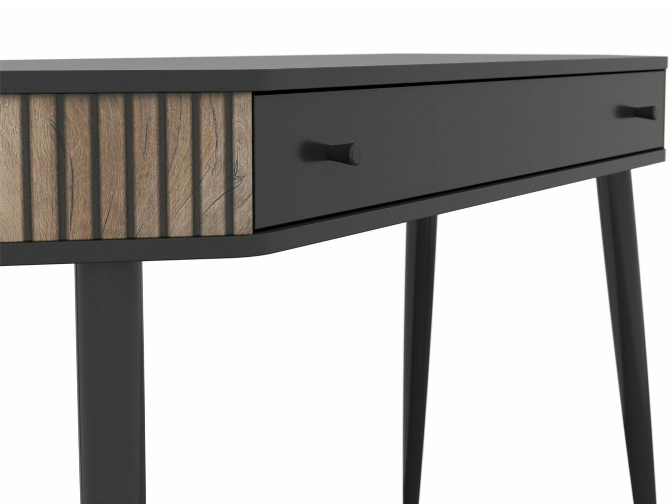 Konsole Boston 548 (Melns + Tumšs ozols)