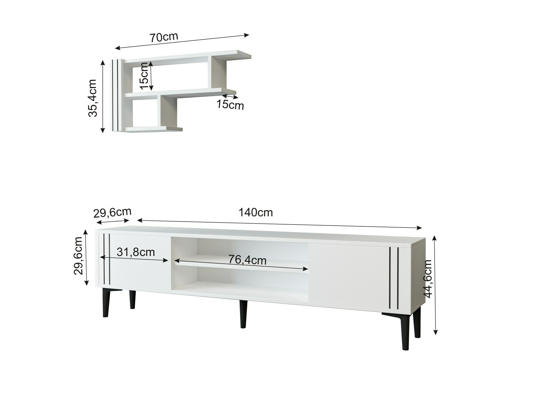 Набор для гостиной Kailua 2211 (Белый)