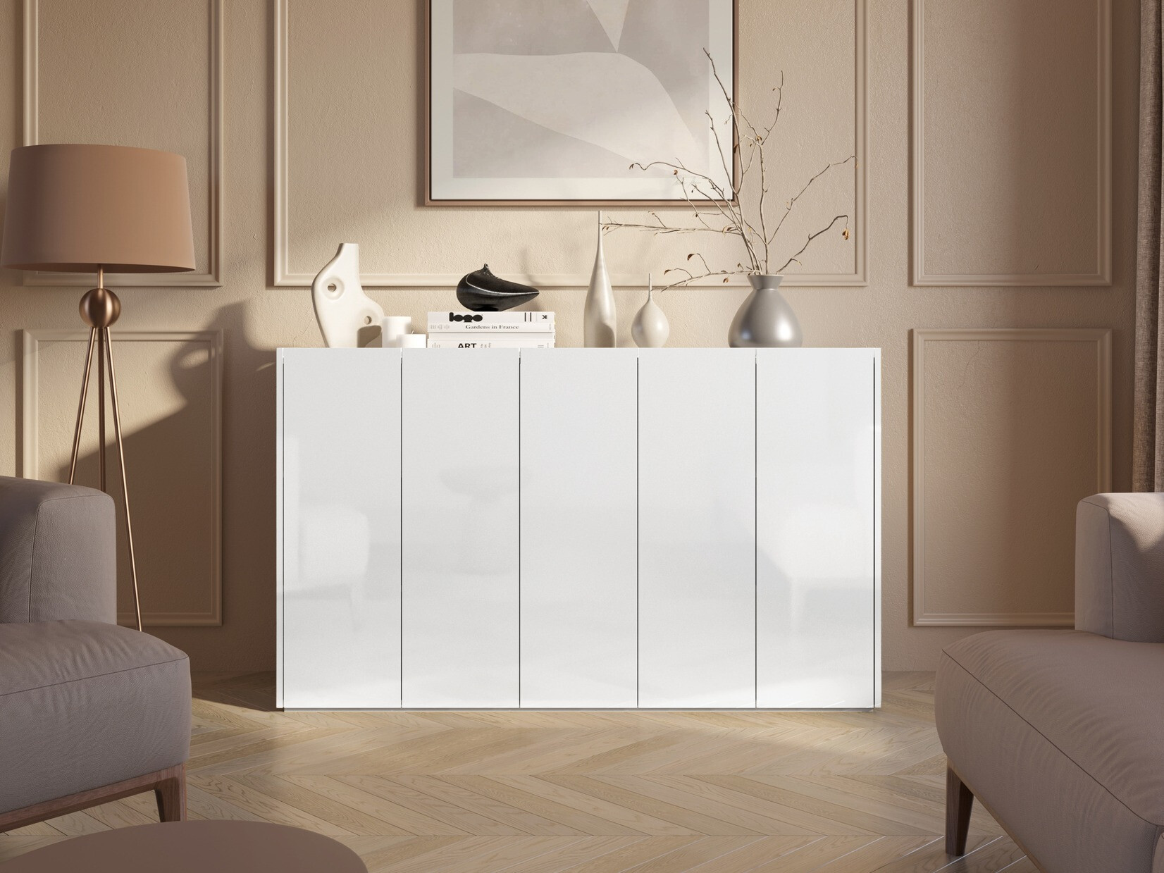 Шкафчик Fresno 147 (Глянцевый белый)