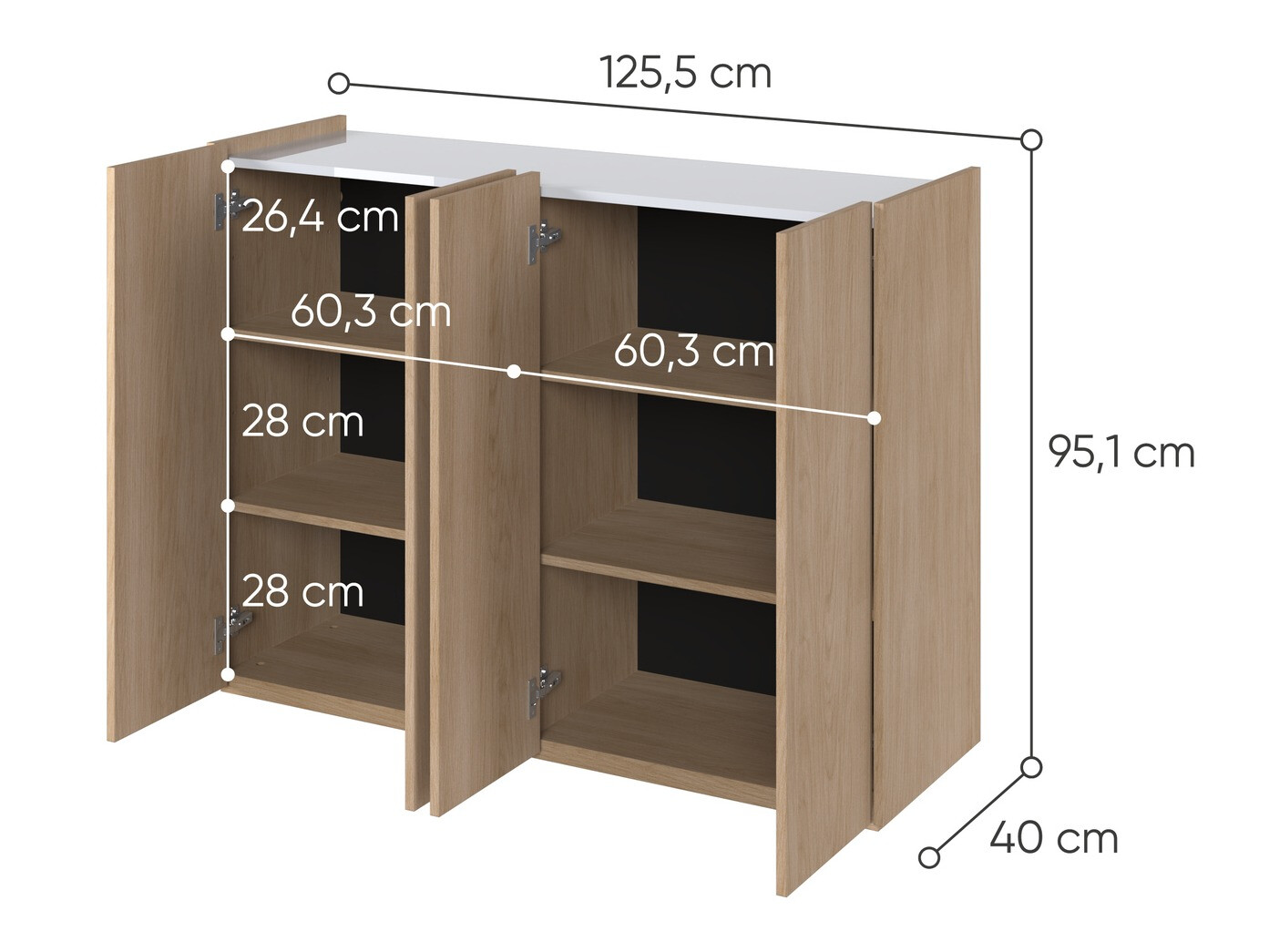 Skapis Fresno 148 (Ozols)