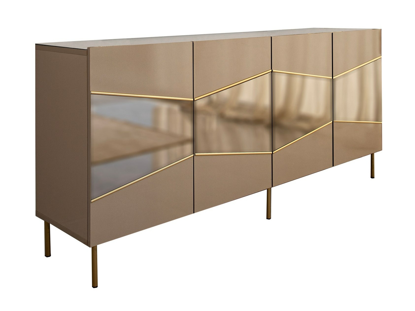 Skapis Kailua 2210 (Bēšs + Zelta)