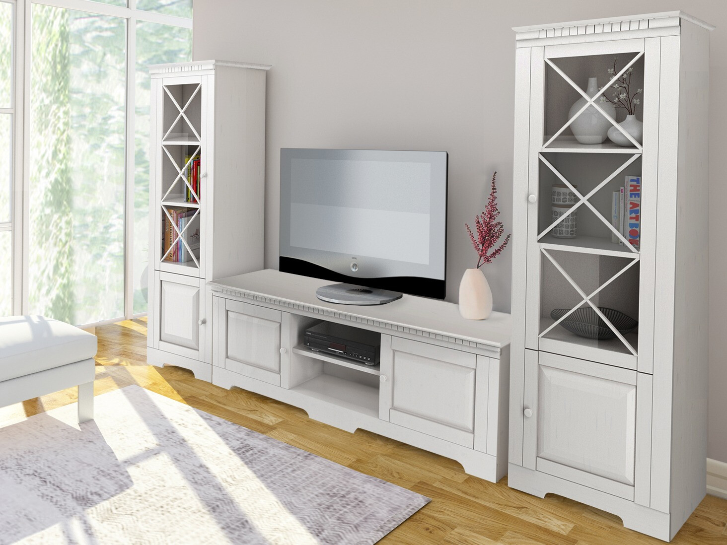 Viesistabas komplekts Cavfelo 112 (Balts)
