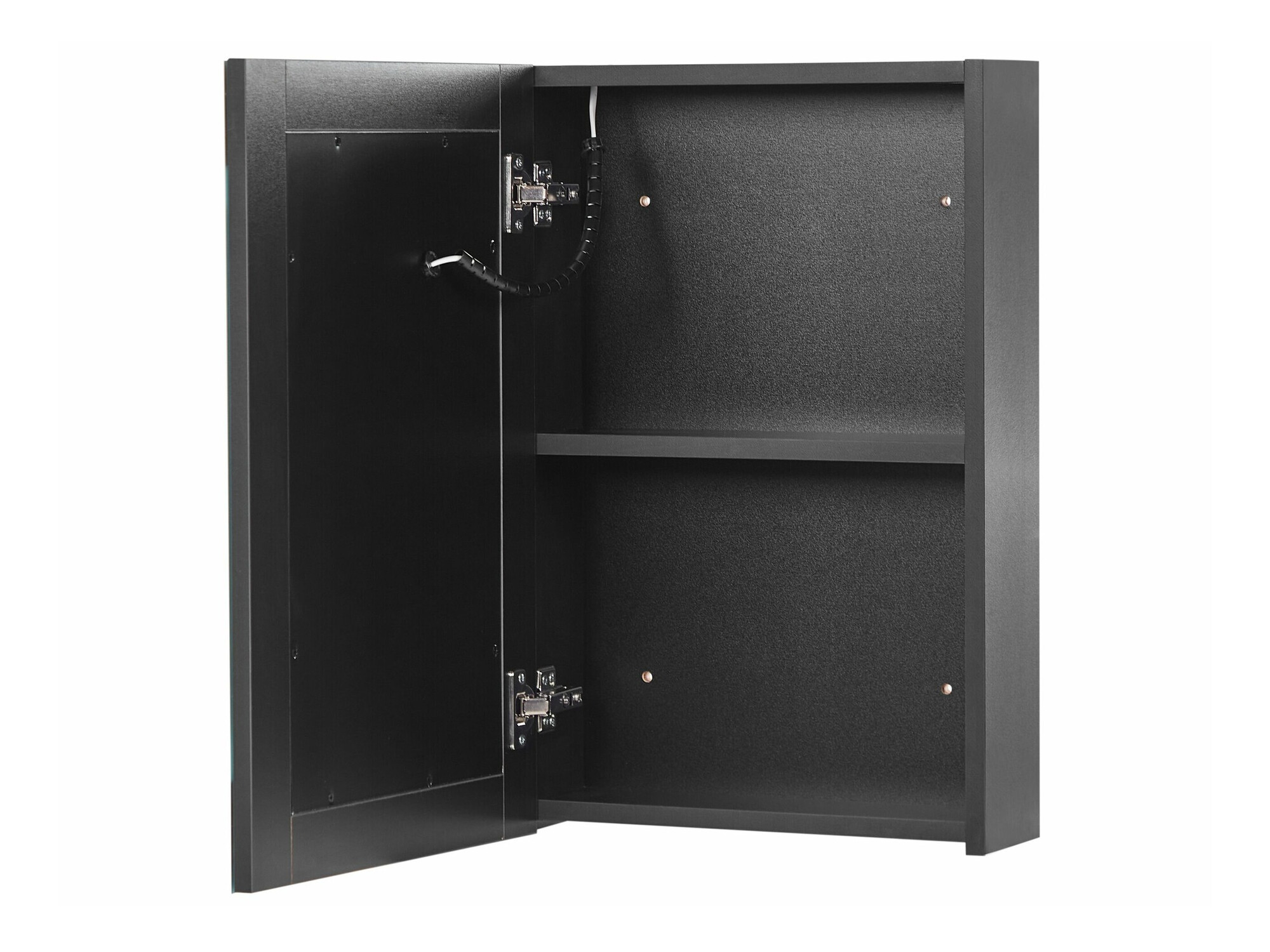 Vannas istabas skapis ar spoguli Berwyn 2162 (Melns)