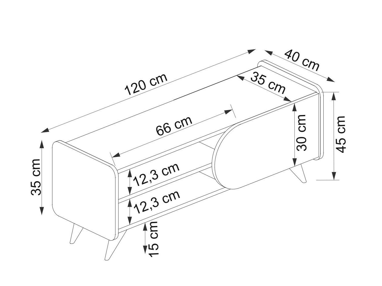 TV galds Kailua 2234