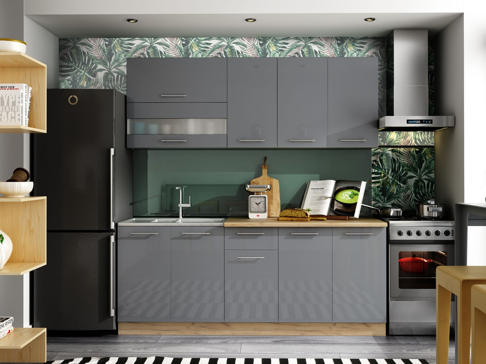 Moduļu piekarams skapis Tiffa Grey 111