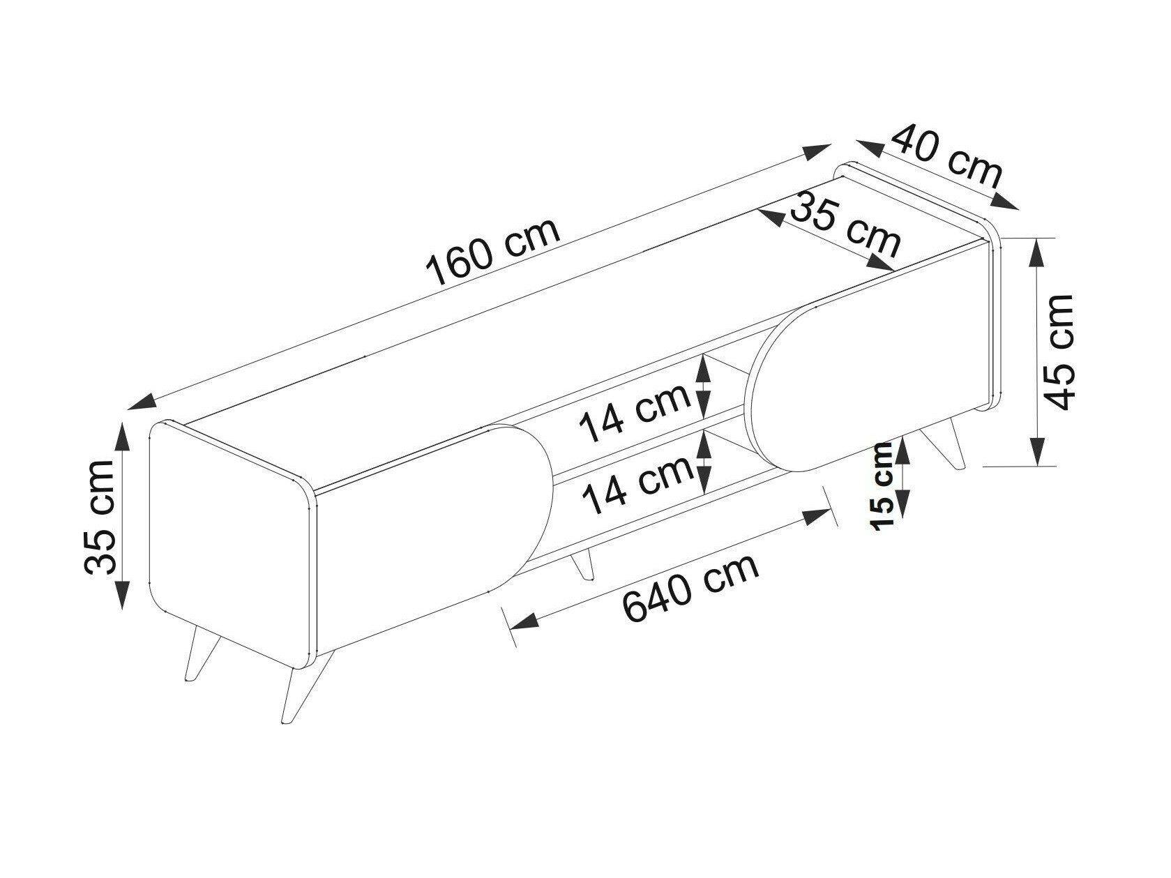TV galds Kailua 2235