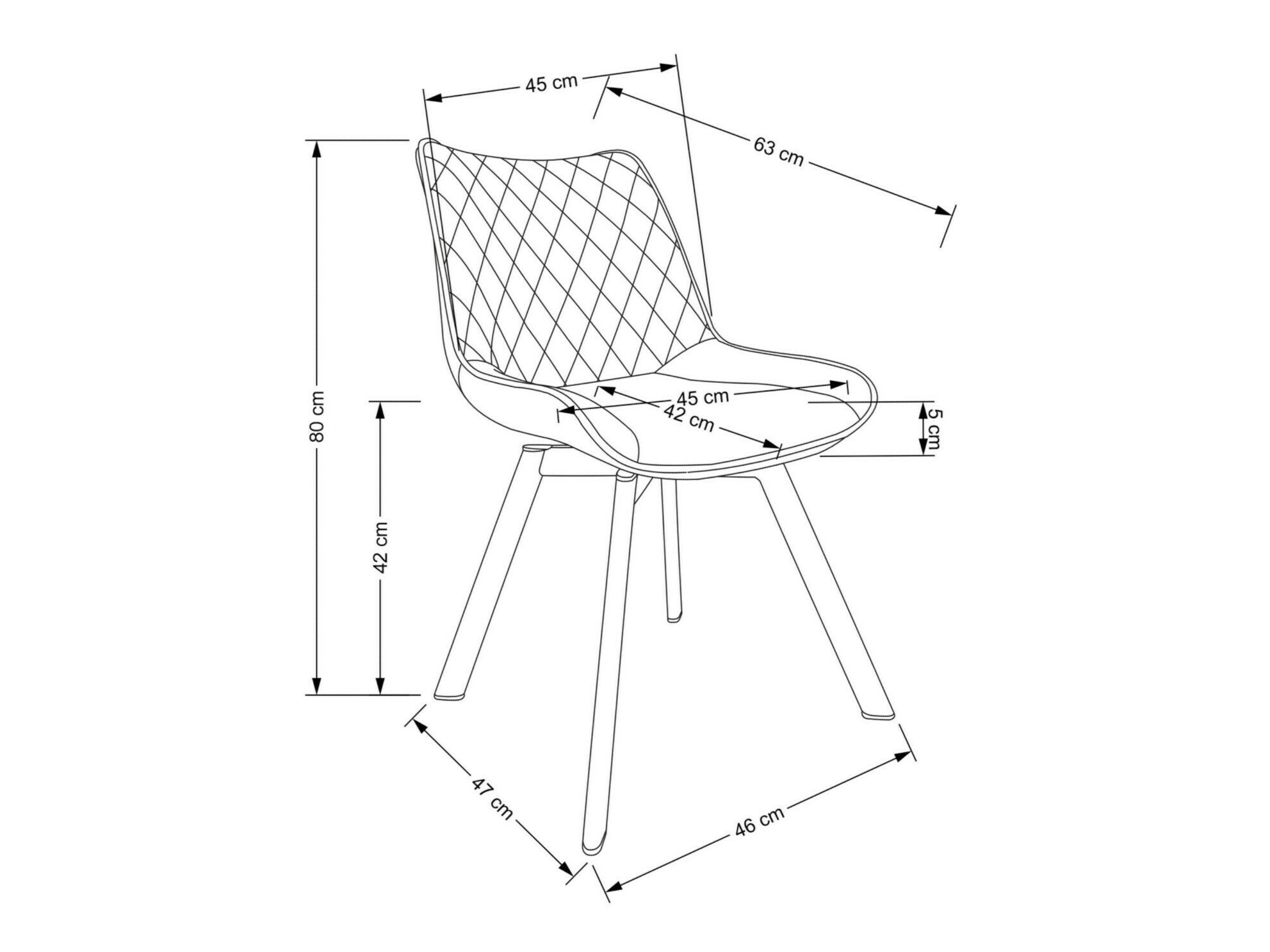 Krēsls Houston 1442 (Dzeltens)