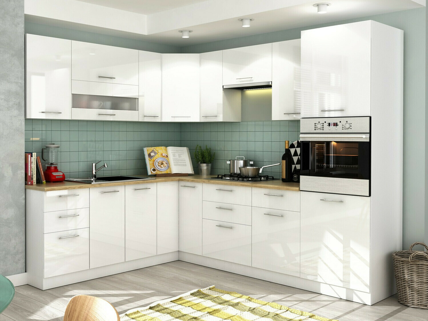 Moduļu piekarams skapis Tiffa White 129