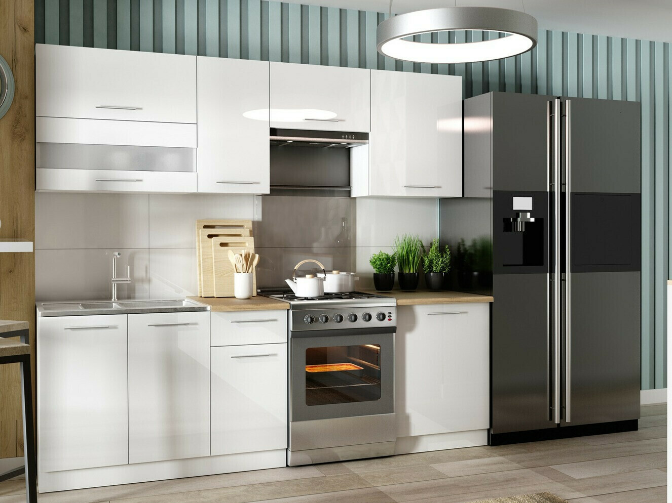 Moduļu piekarams skapis Tiffa White 129