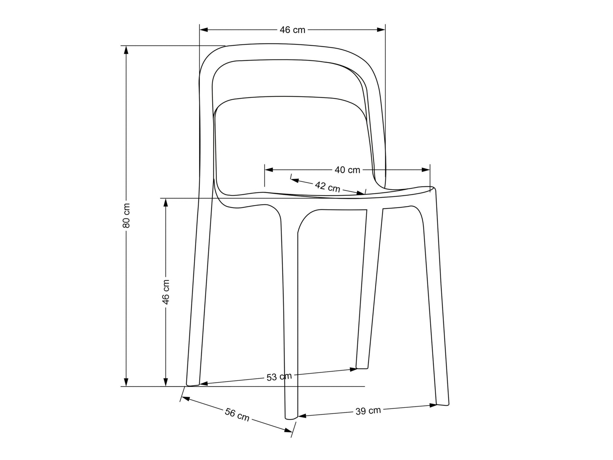 Стул Houston 1735 (Чёрный)