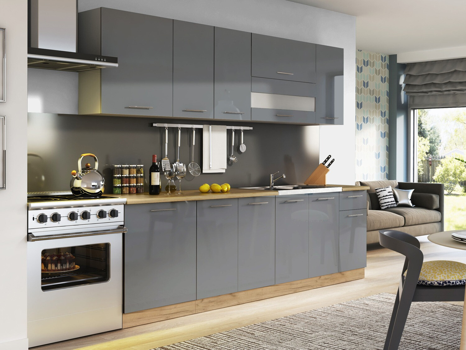 Фасад для посудомоечной машины Tiffa Grey 124