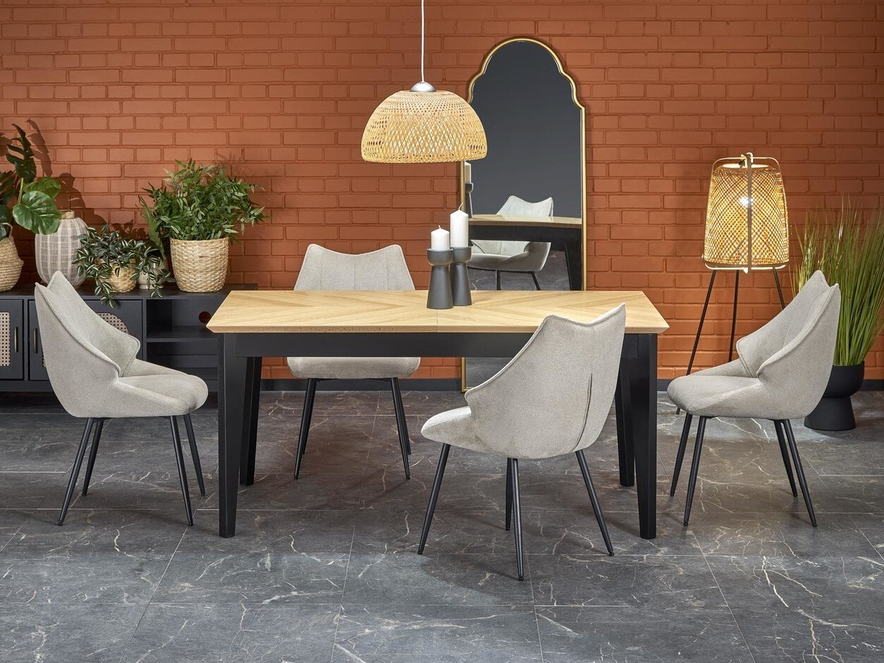 Galds Houston 1751 (Melns + Ozols)