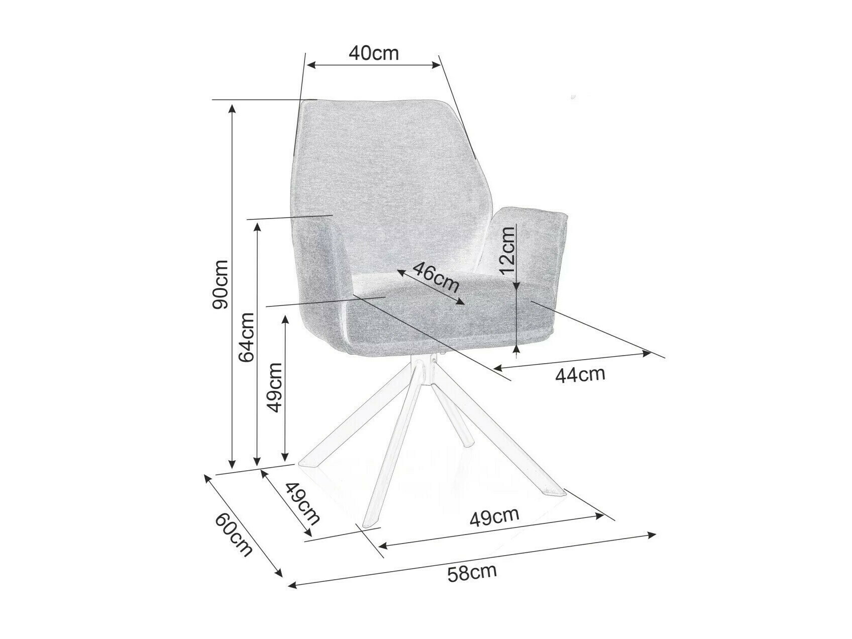 Krēsls Detroit 423 (Bēšs)