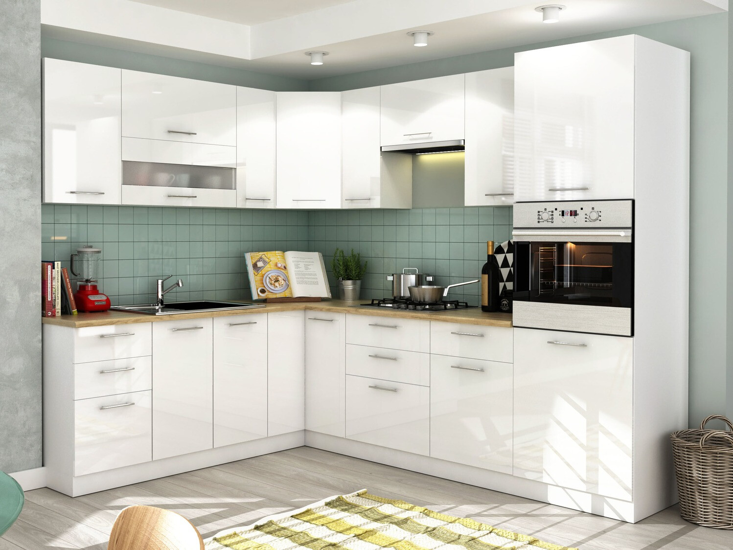 Модульный шкафчик с выдвижными ящиками Tiffa White 142