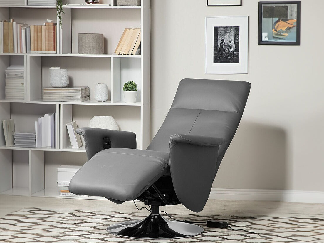 Krēsls reglainer Berwyn 1313 (Pelēks)