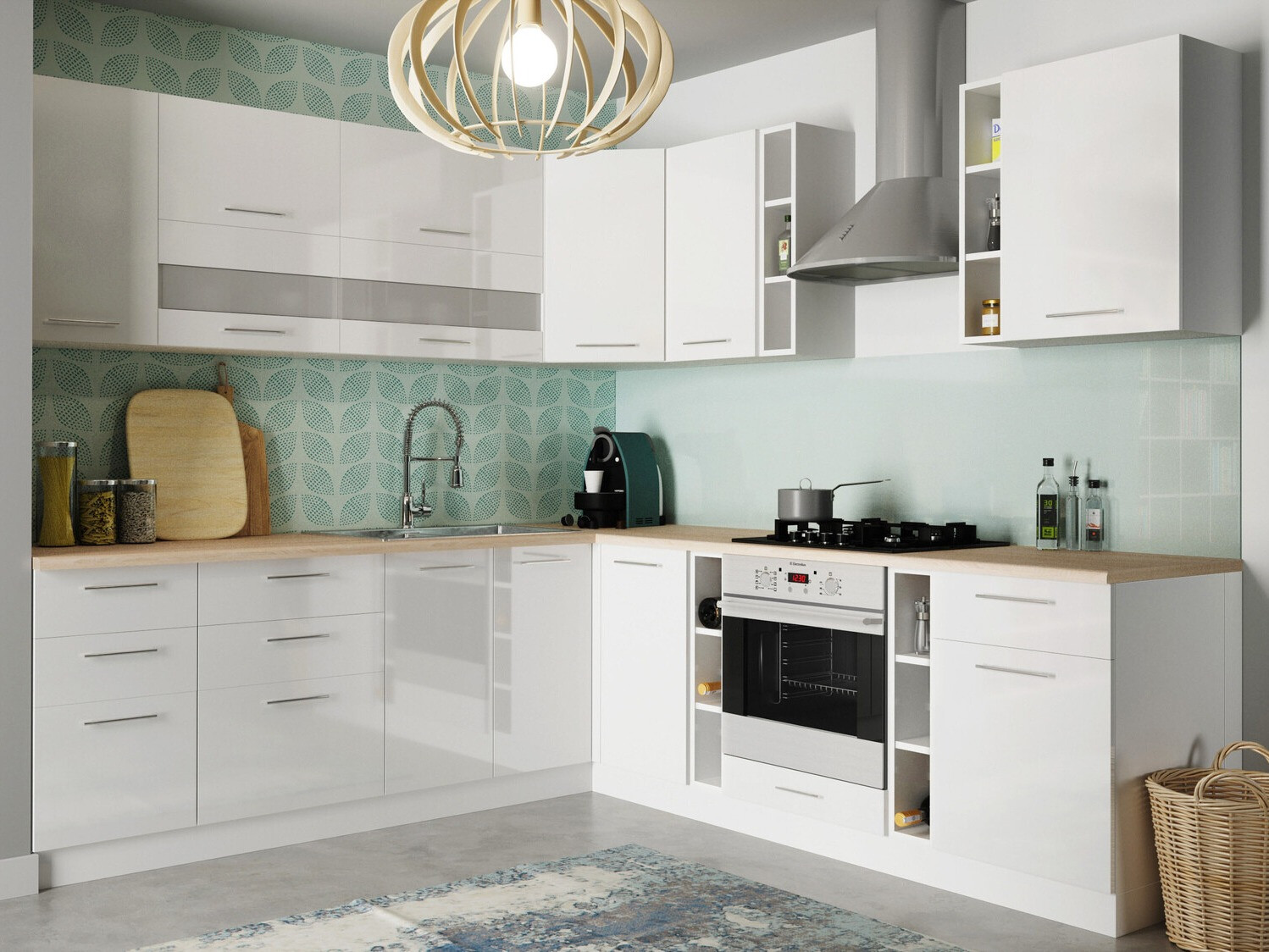 Moduļu skapis ar atvilktnēm Tiffa White 145