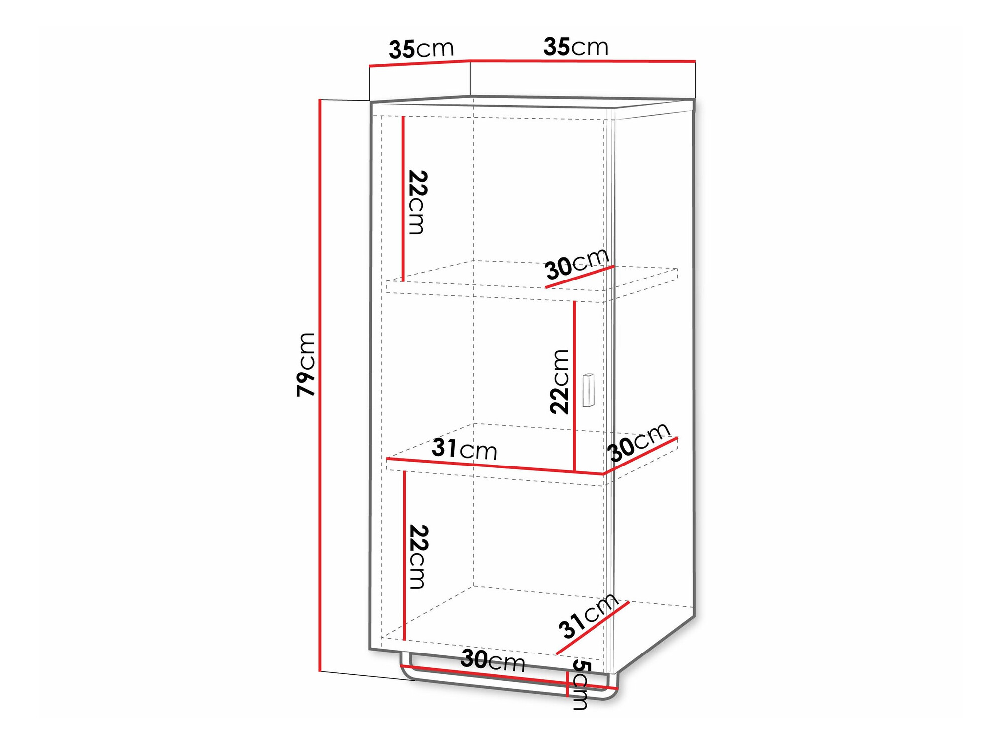 Piekarams vannas istabas skapītis Levelbu 109 (Balts + Glancēts balts)