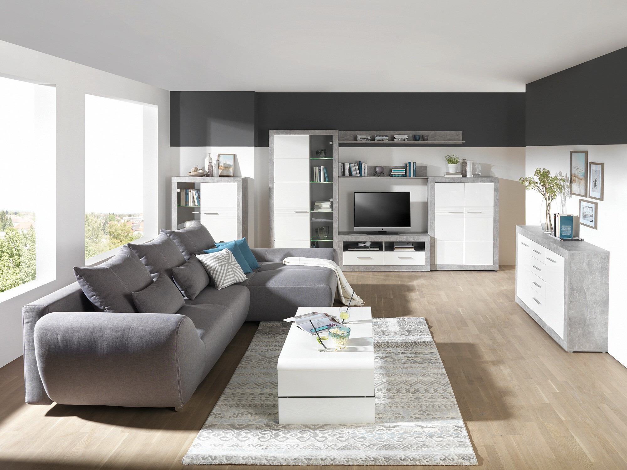 Шкафчик Romfera 104 (Белый + Серый)