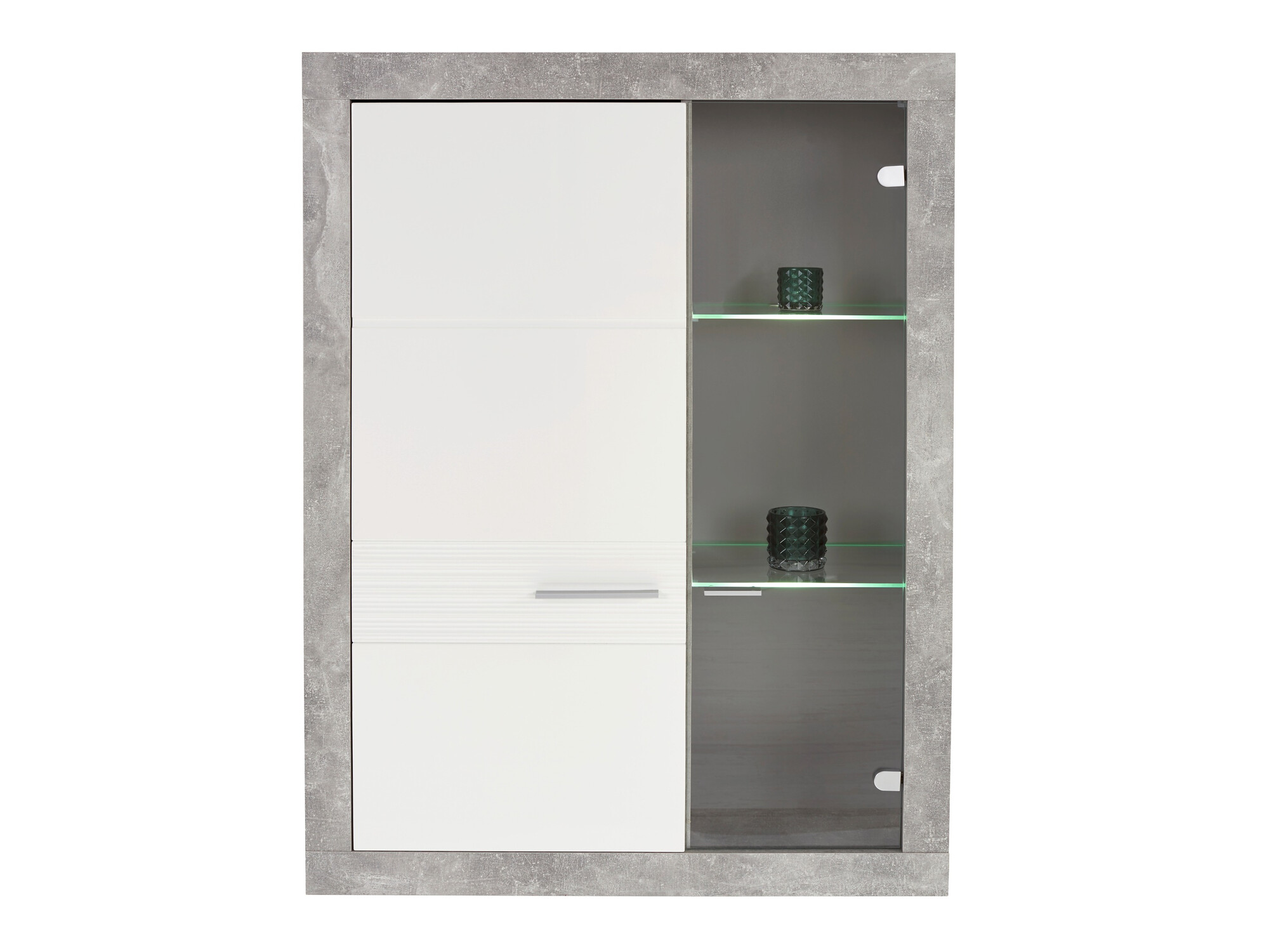 Skapis Romfera 108 (Balts + Pelēks)