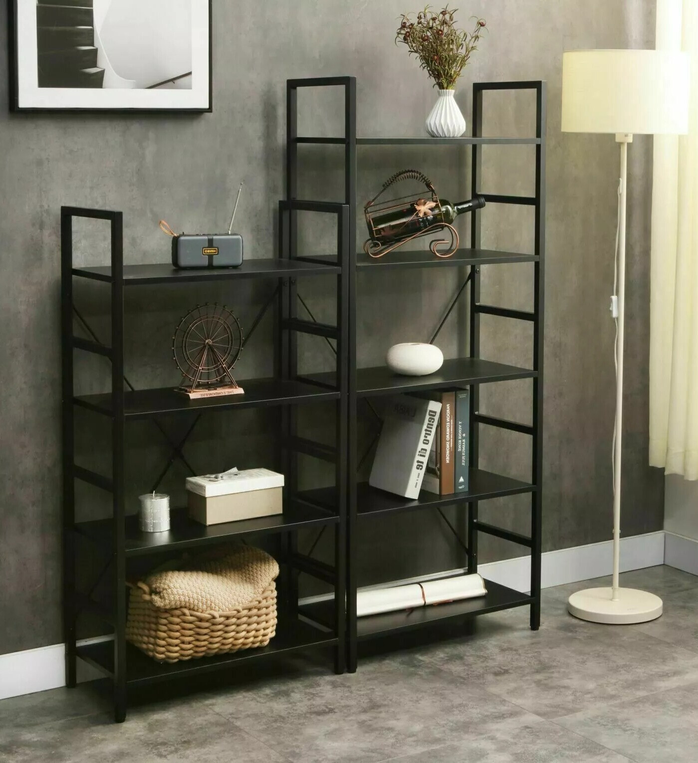 Стеллаж Detroit 428 (Чёрный)