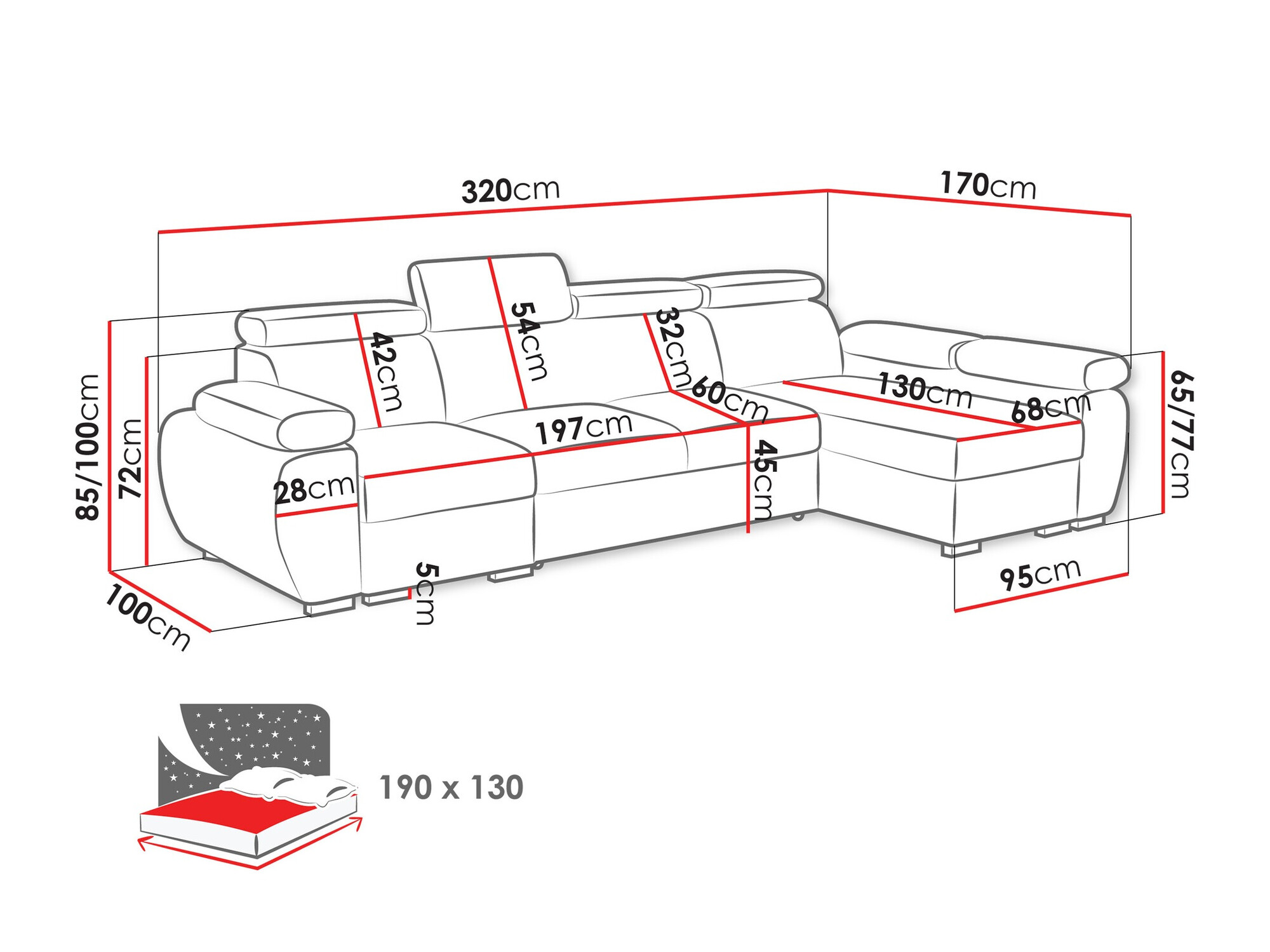 Stūra dīvāns Columbus 227 (Aragon 03)