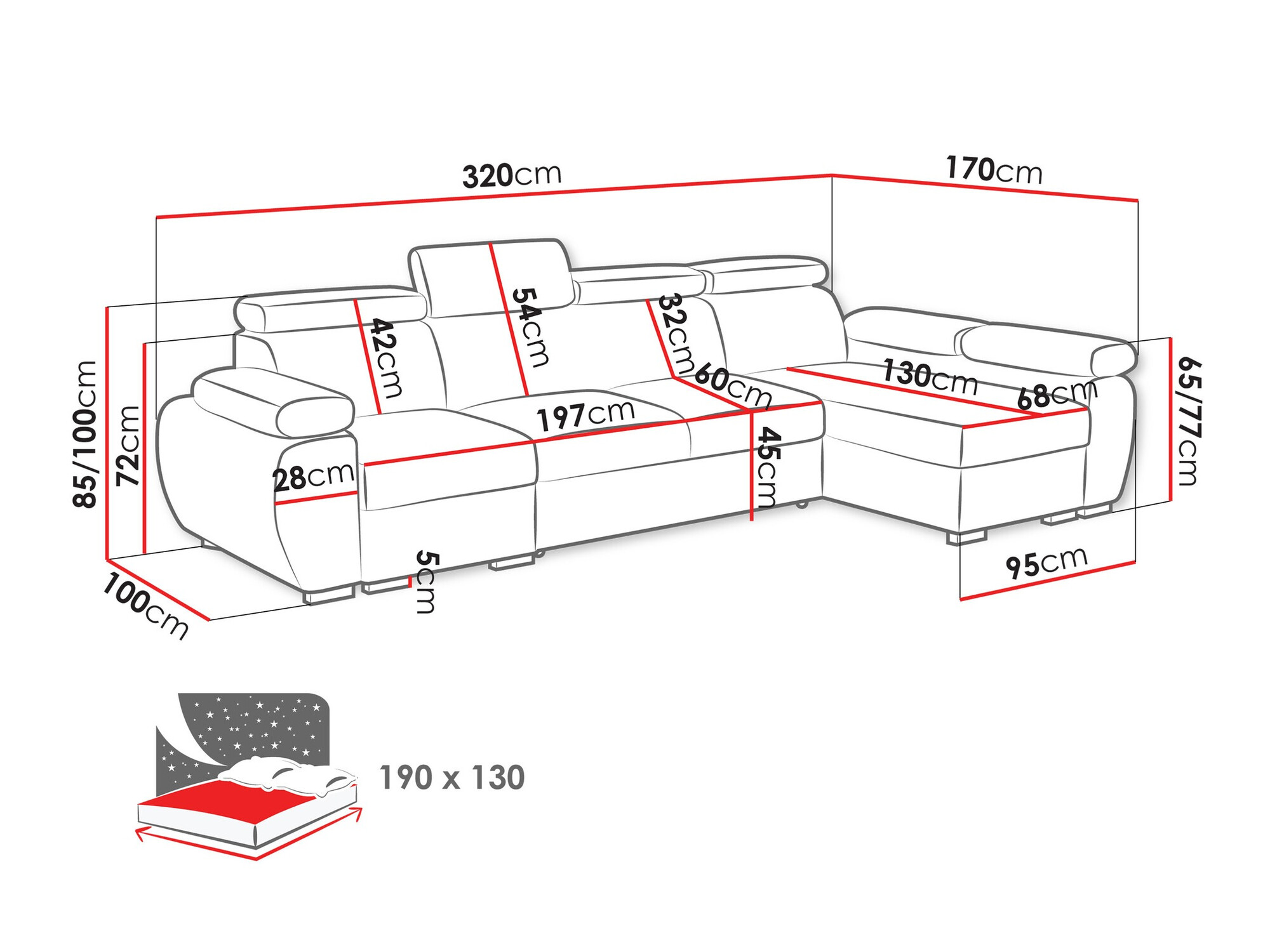 Stūra dīvāns Columbus 227 (Aragon 20)