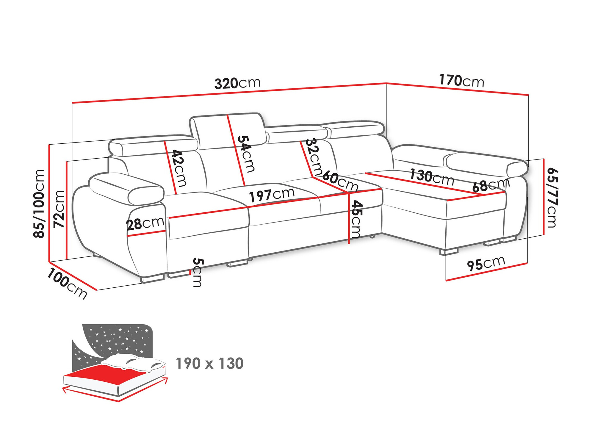 Угловой диван Columbus 227 (Aragon 80)