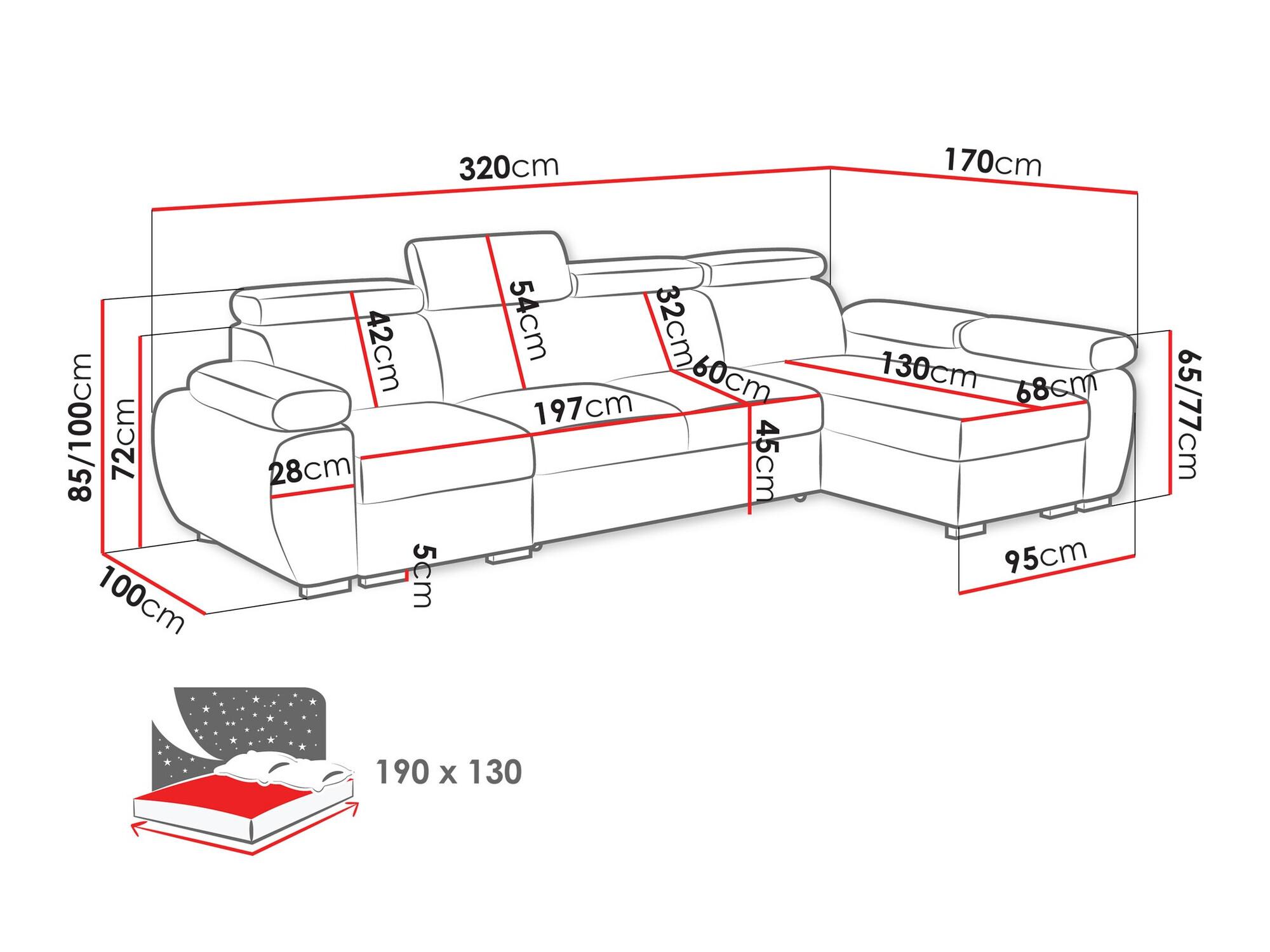 Угловой диван Columbus 227 (Aragon 93)