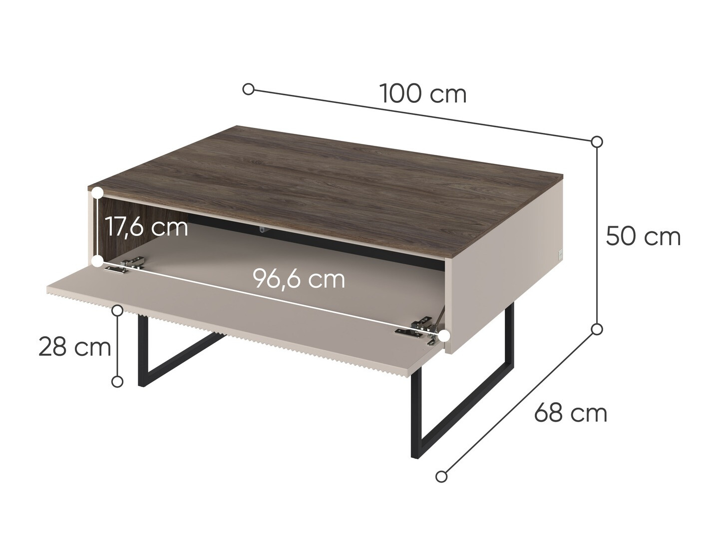 Žurnālu galdiņš Elbtei 106