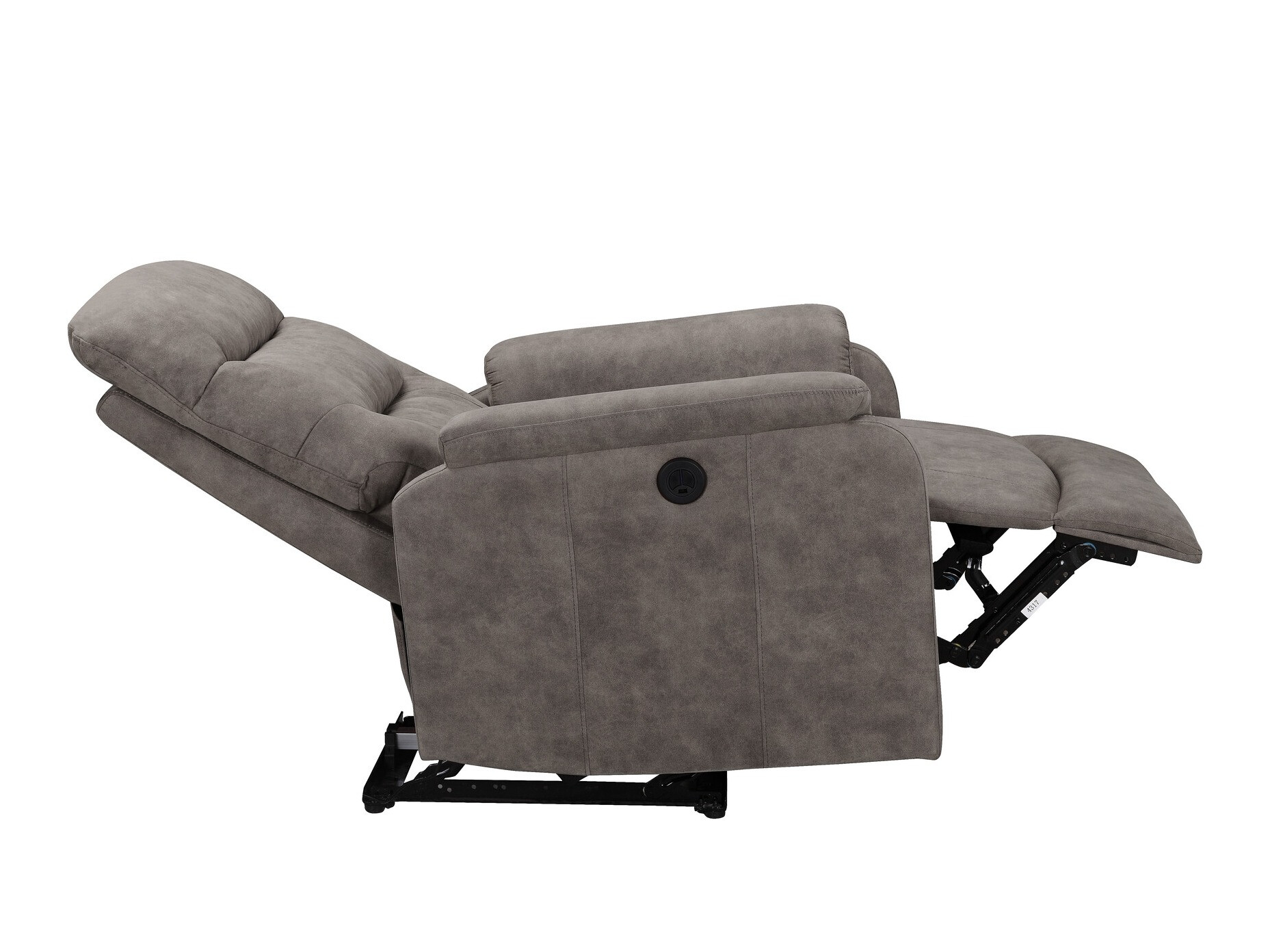Atpūtas krēsls reglainer Denton 1347 (Pelēks)