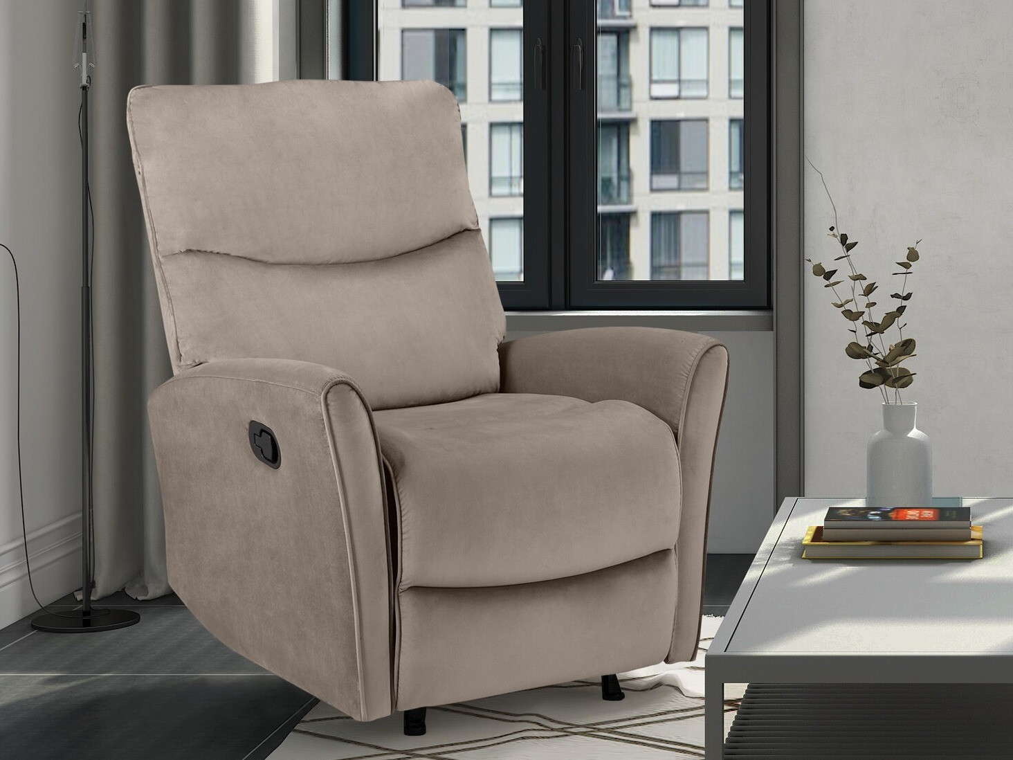 Krēsls reglainer Denton 1346 (Taupe)