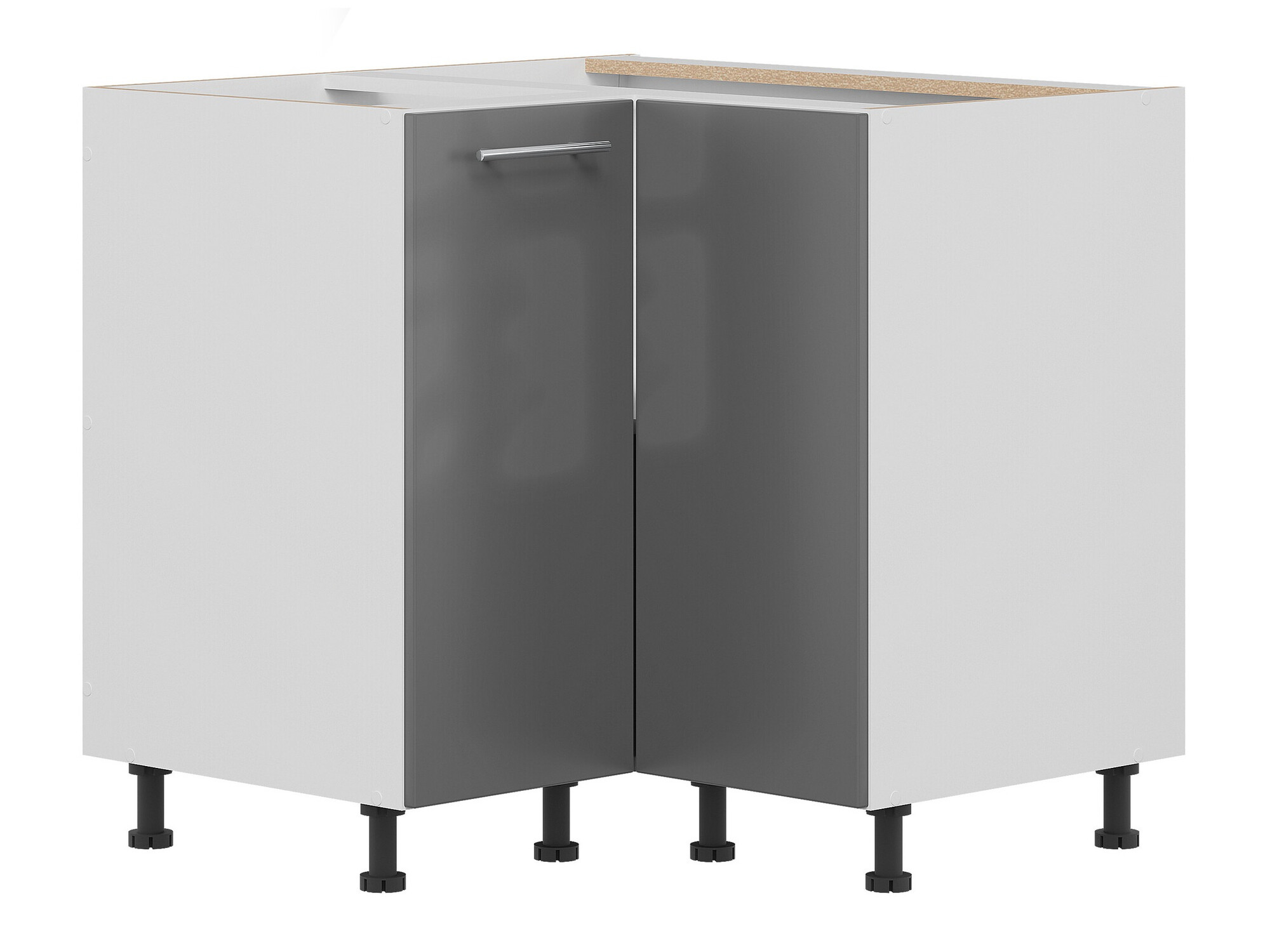 Moduļu stūra skapis Tiffa Grey 145