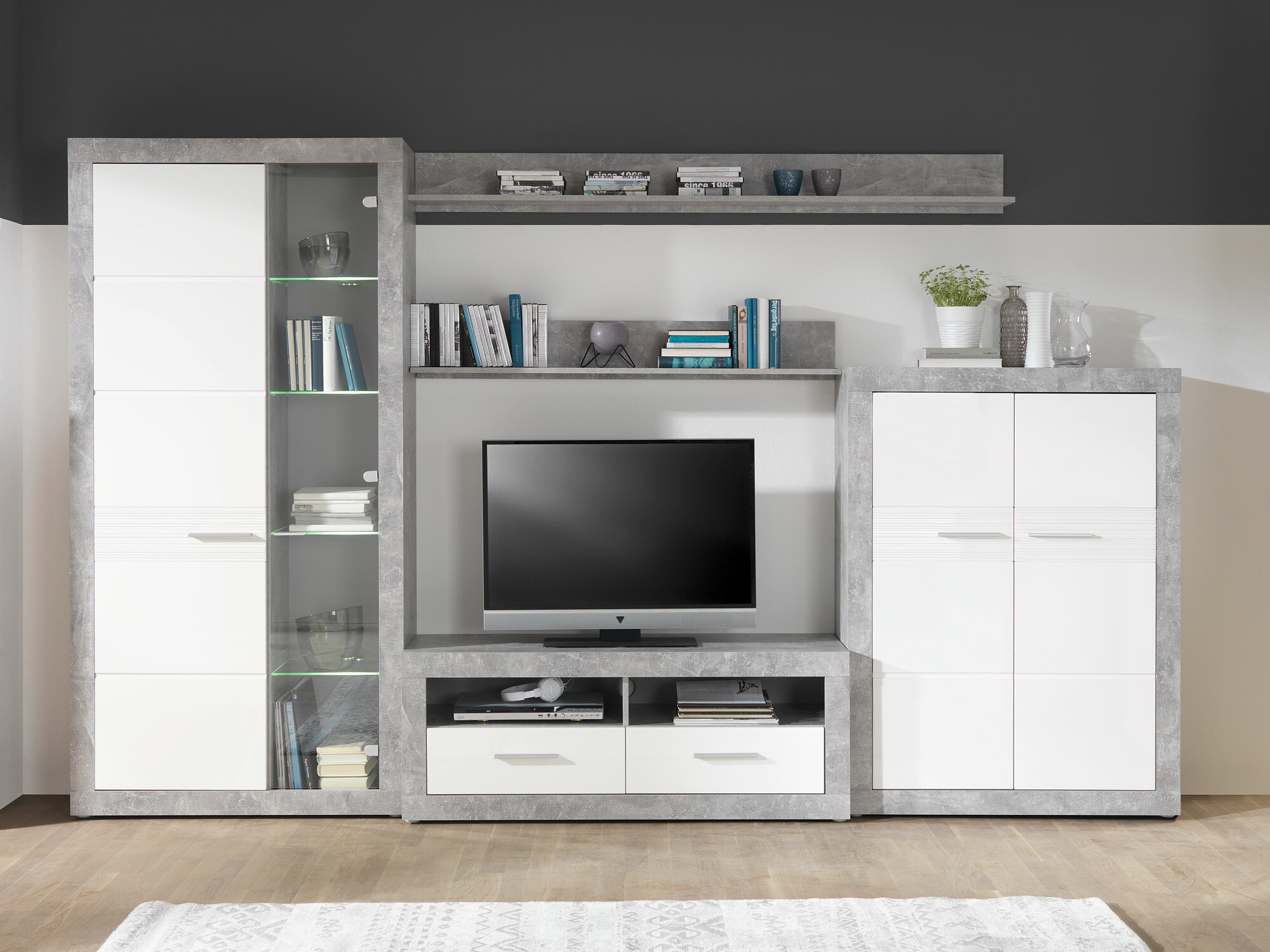 Набор для гостиной Romfera 115 (Серый + Белый)