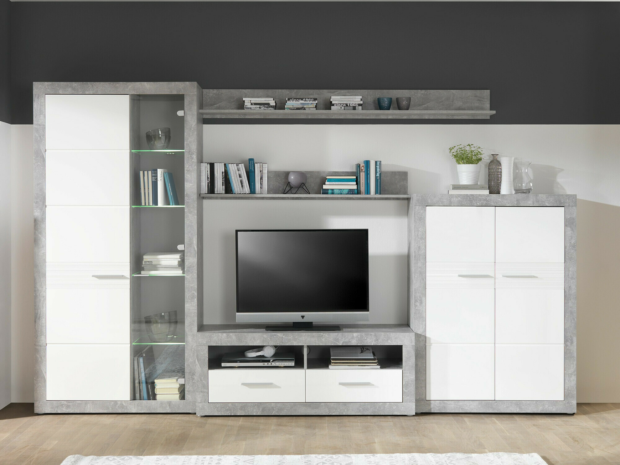 Plaukts Romfera 107 (Balts + Pelēks)