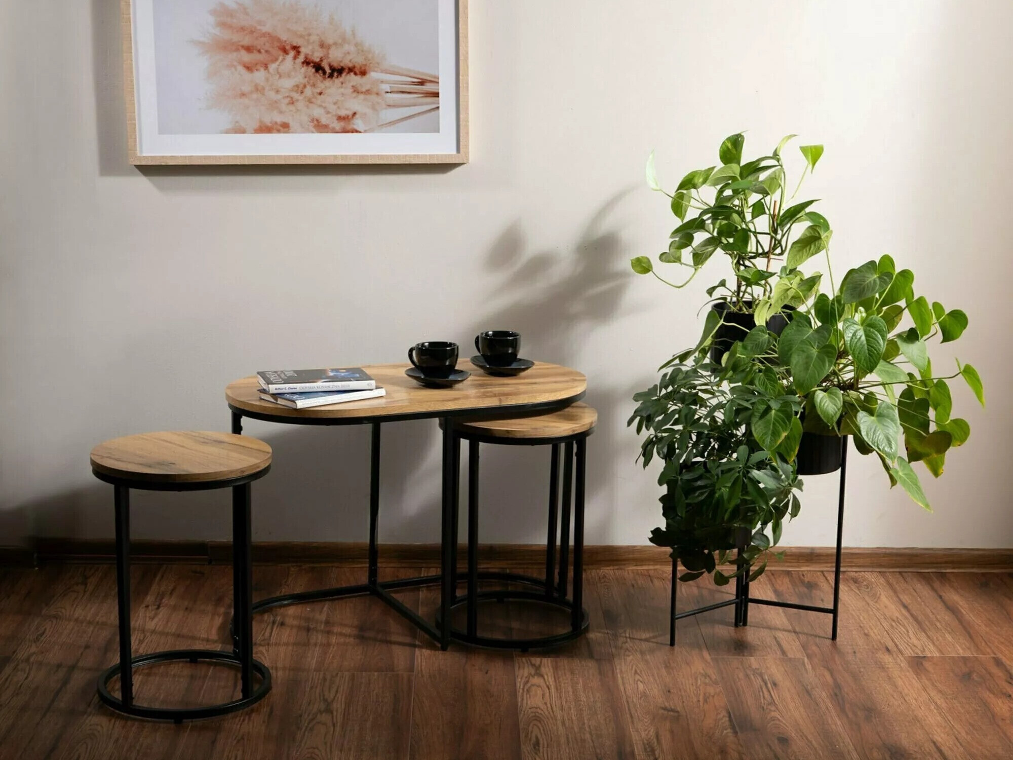 Žurnālu galdiņu komplekts Detroit 435 (Artisan ozols)