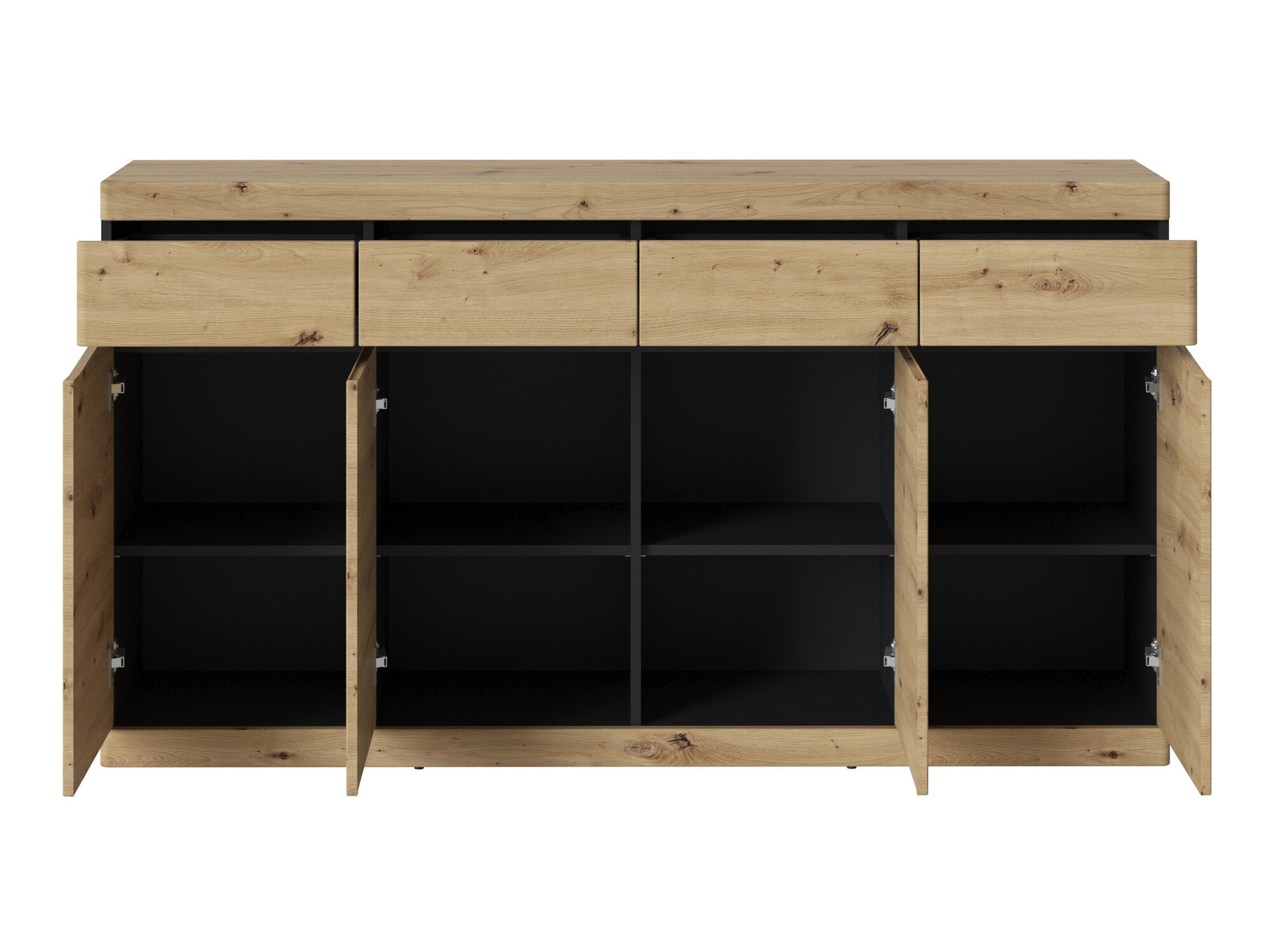 Kомод Venlori 124 (Антрацит + Artisan дуб)