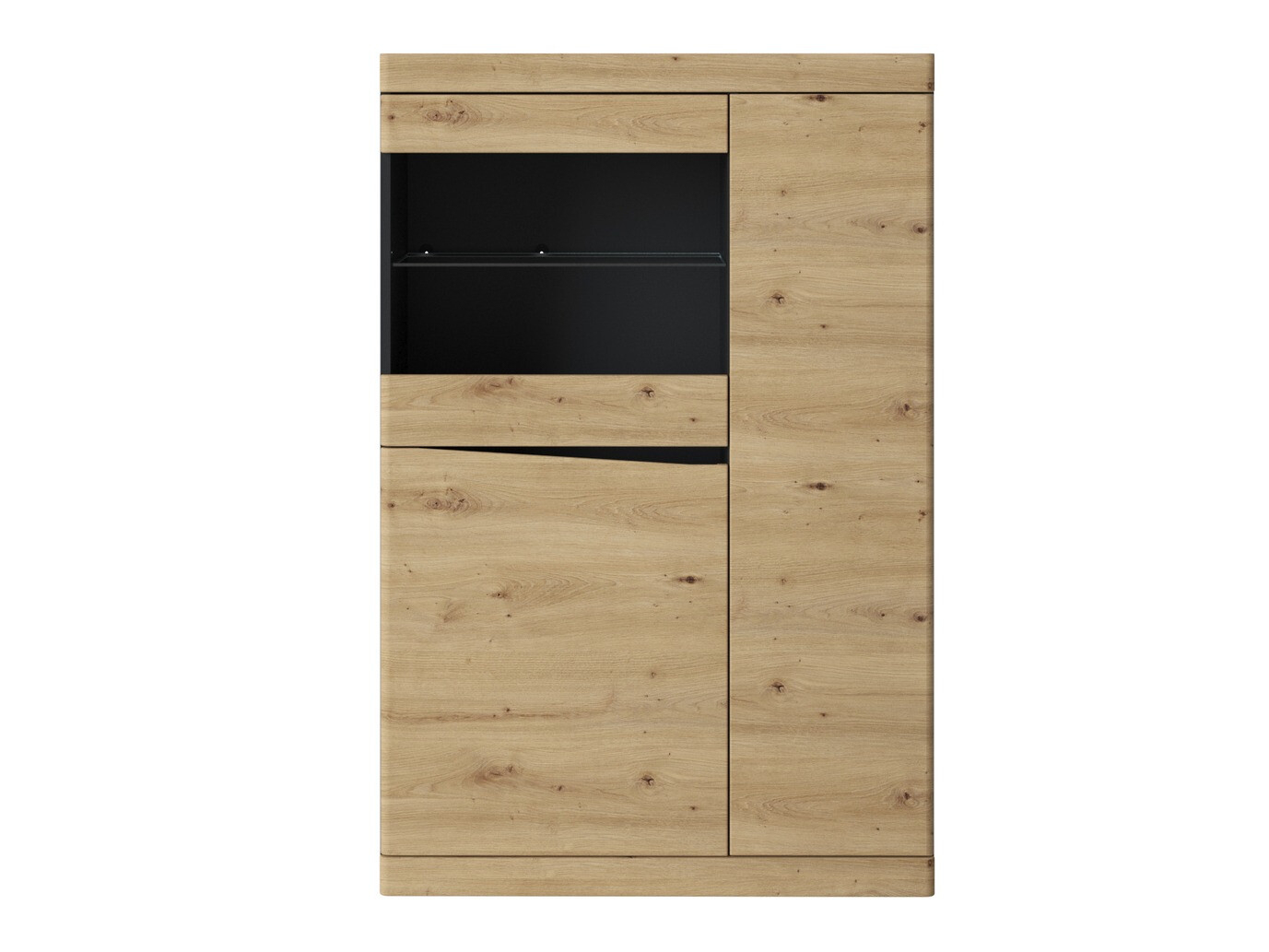 Plaukts Venlori 129 (Antracīts + Artisan ozols)