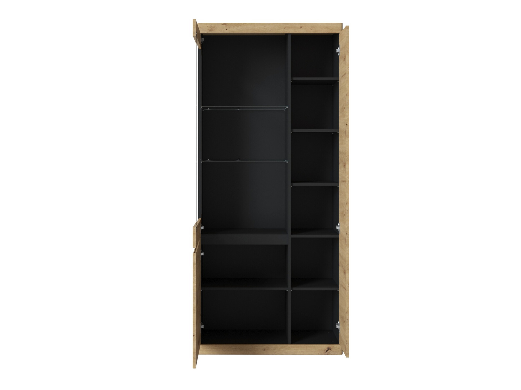 Стеллаж Venlori 128 (Антрацит + Artisan дуб)