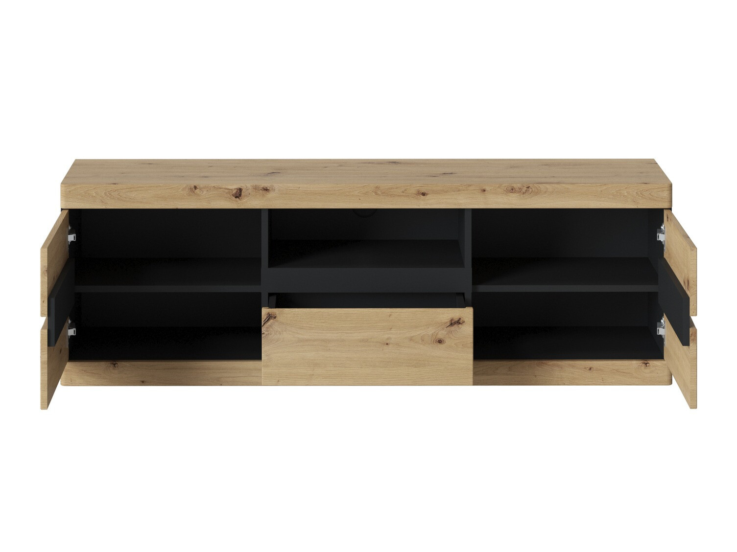 TV galds Venlori 121 (Antracīts + Artisan ozols)