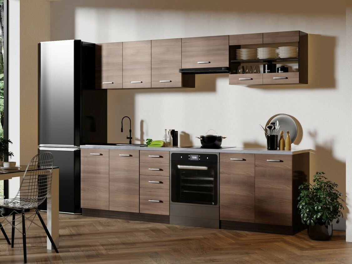 Virtuves komplekts Houston 1138 (Tumšs ozols)