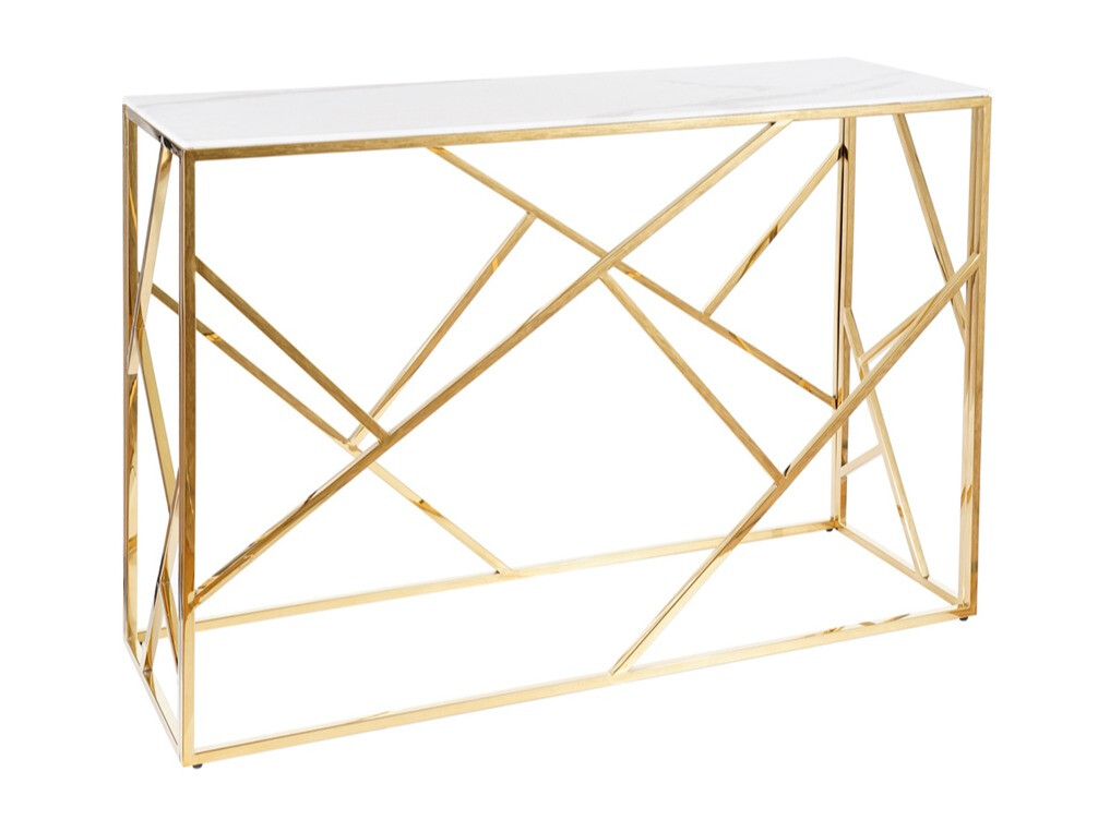 Konsole Detroit 459 (Zelta + Balts marmors)