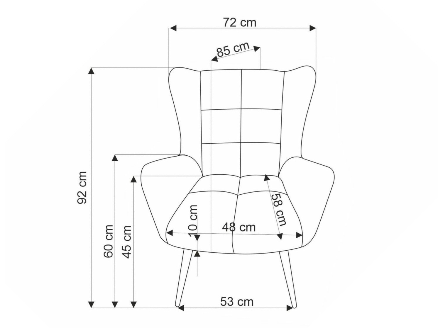 Кресло Houston 1756 (Серый)