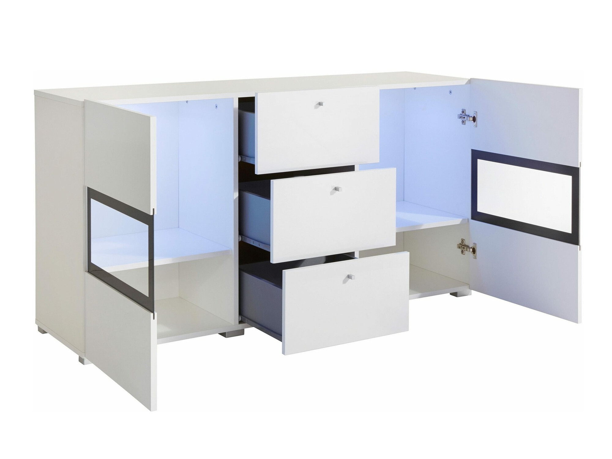 Набор для гостиной Serodeu 106 (Белый + Глянцевый белый)